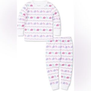 Kissy Kissy Elephant Retired Print Long PJ Set - Baby 12-18 Months, Pima Cotton